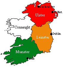 Map of Old Ireland
